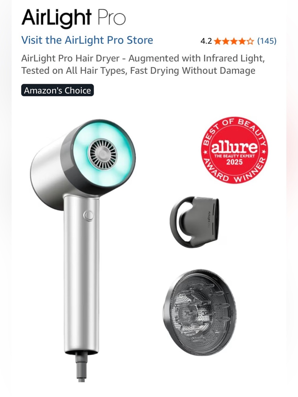 AirLight Pro L’Oréal X Zuvi Hair Dryer - Brand new in box. With Infrared Light